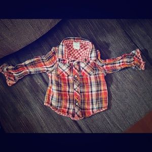 Oshkosh Boys Flannel Button up Shirt